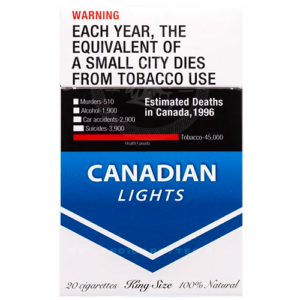 Home 5 Canadian Lights Cigarettes pack available to buy online in Canada
