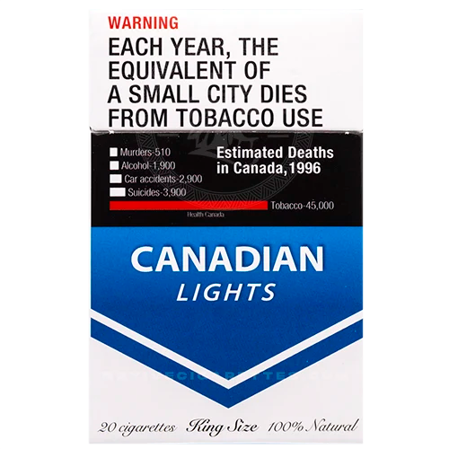 Canadian Lights Cigarettes pack available to buy online in Canada
