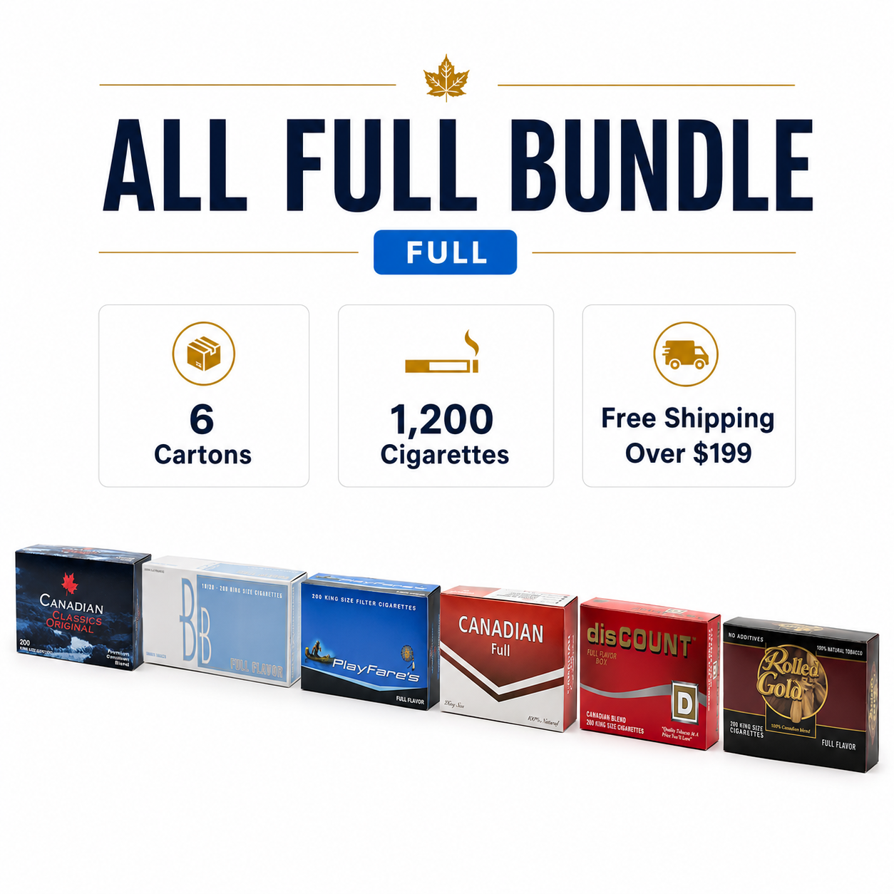 All Full Flavour Cigarettes Bundle (6 Cartons) 3 All Full Flavour Cigarettes Bundle 6 Cartons