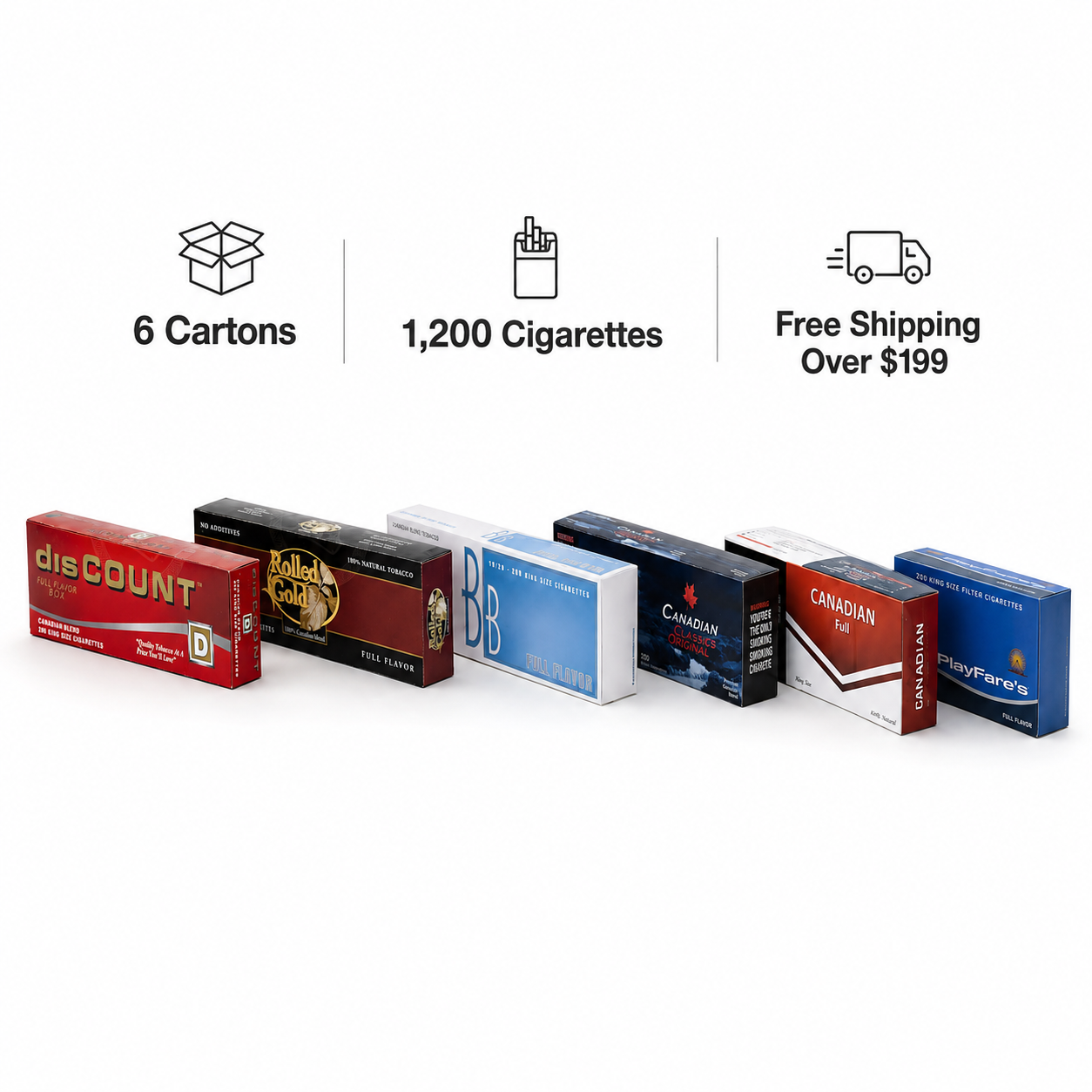All Full Flavour Cigarettes Bundle (6 Cartons) 7 All Full Flavour Cigarettes Bundle (6 Cartons) C