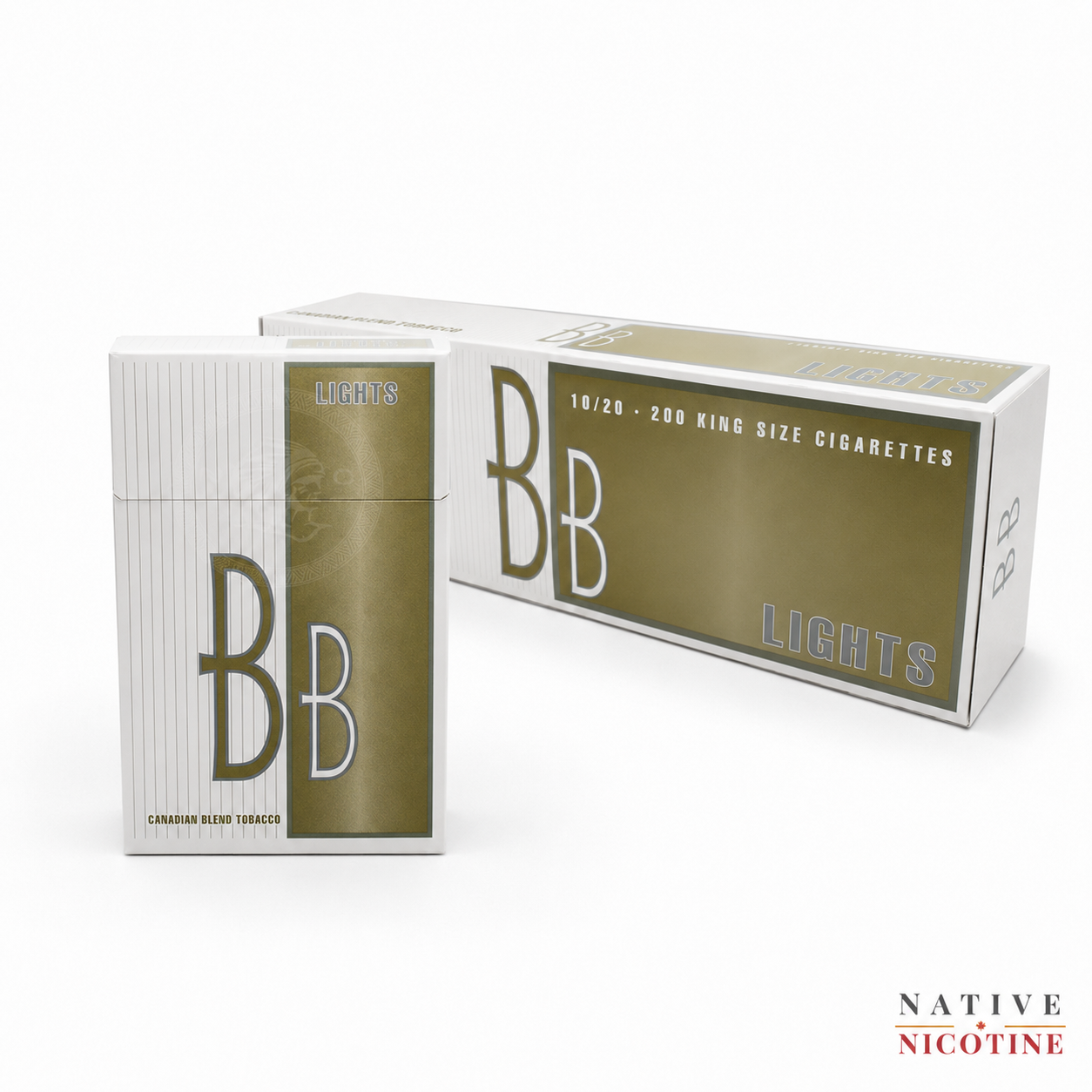 BB Lights Cigarettes 1 BB Lights Cigarettes Native Nicotine