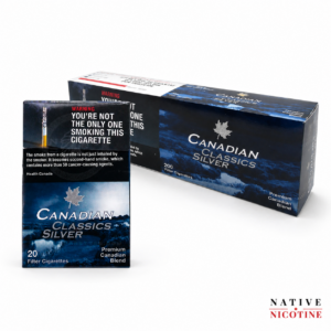 Canadian Classics Silver Cigarettes Native Nicotine