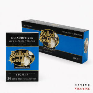 Rolled Gold Light Cigarettes Native Nicotine