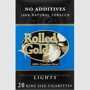 Rolled Gold Lights Cigarettes