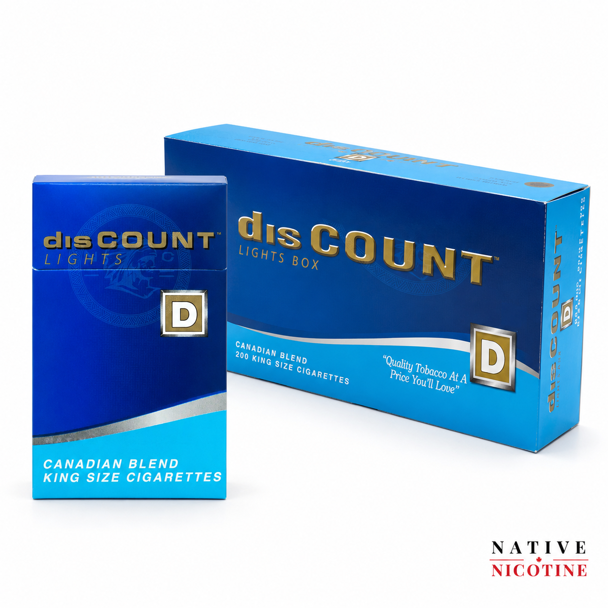 disCOUNT Lights Cigarettes Native Nicotine