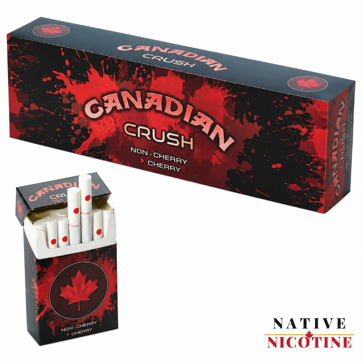 Canadian Crush Cherry Cigarettes 1 Canadian Crush Cigarettes Cherry Smokes Carton Pack