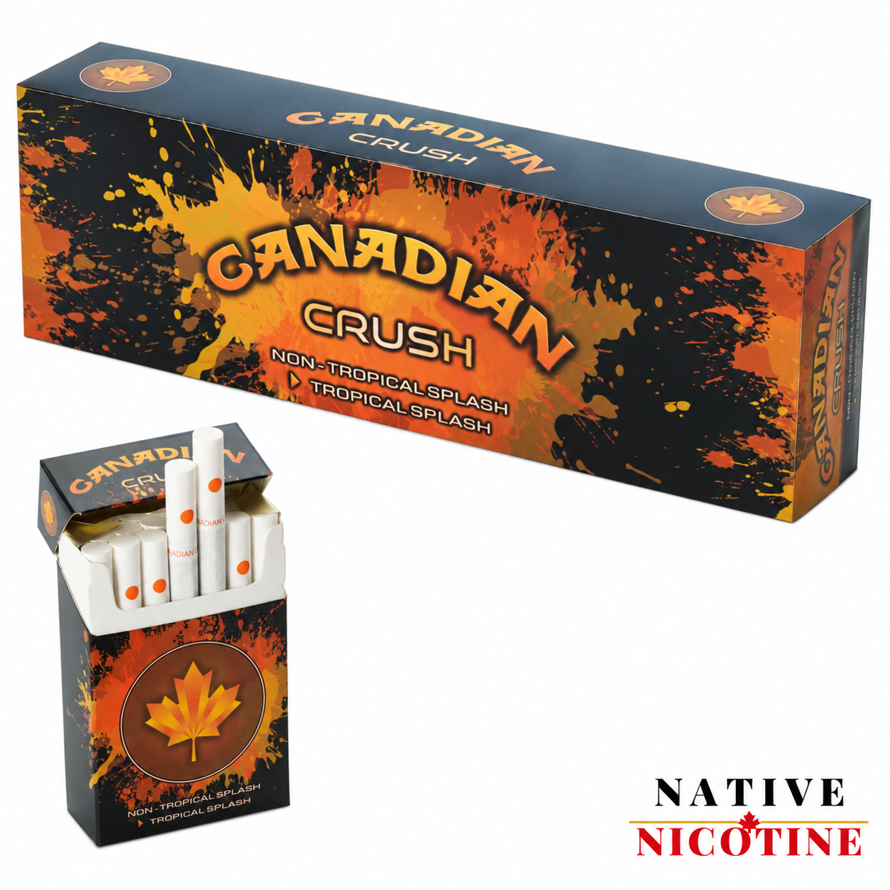 Canadian Crush Tropical Splash Cigarettes 1 Canadian Crush Cigarettes Tropical Splash Smokes Carton Pack